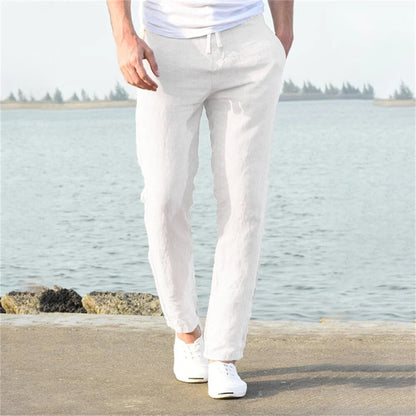 Luxe Men's Linen Pants | Lightweight, Breathable Comfort for Summer 0