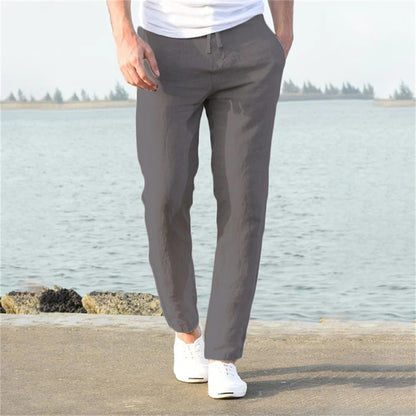 Luxe Men's Linen Pants | Lightweight, Breathable Comfort for Summer 4
