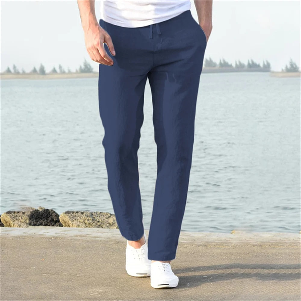 Luxe Men's Linen Pants | Lightweight, Breathable Comfort for Summer 5