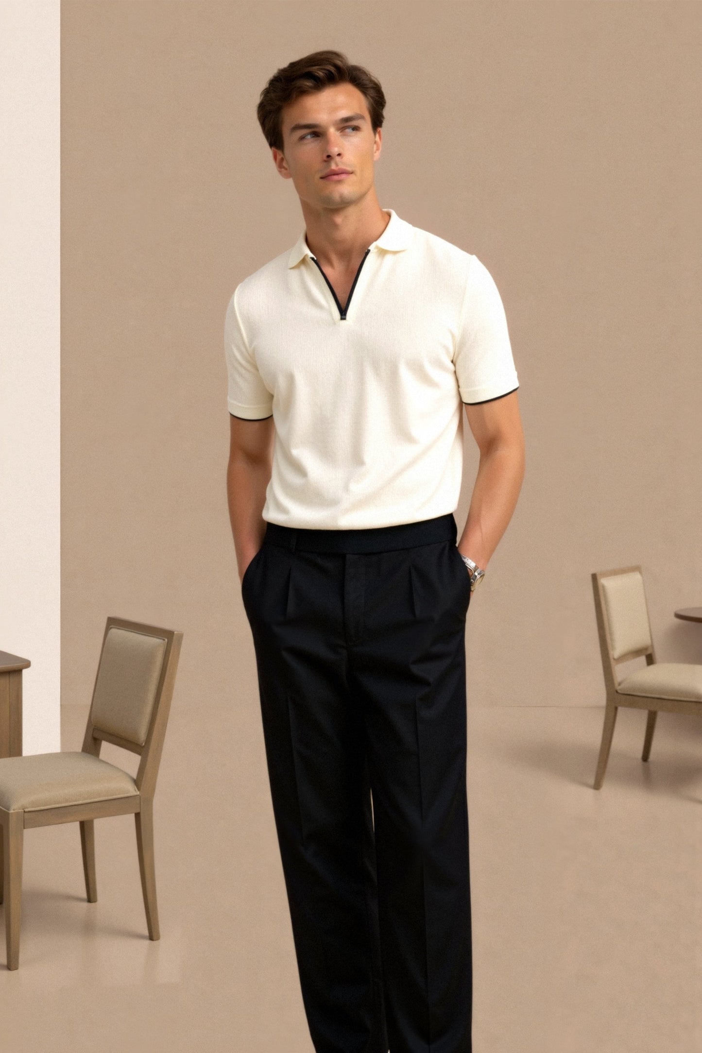 Max Slim Men's Polo Shirt | 100% Cotton, Elegant Summer Style 3