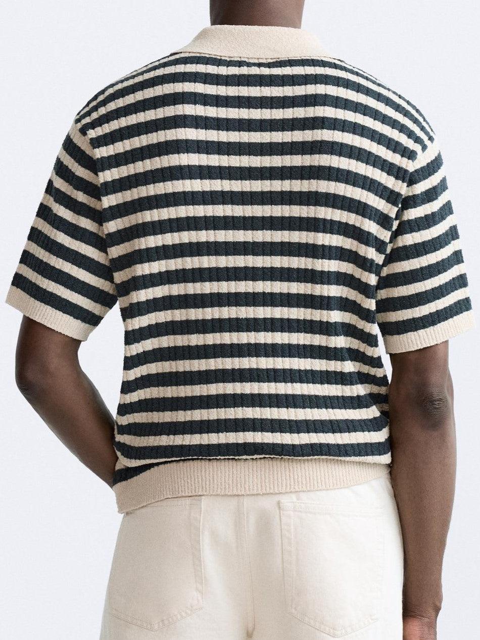 Oli Men's Polo Shirt | 100% Recycled Polyester, Casual Striped Design 2