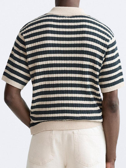 Oli Men's Polo Shirt | 100% Recycled Polyester, Casual Striped Design 2