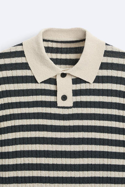Oli Men's Polo Shirt | 100% Recycled Polyester, Casual Striped Design 4