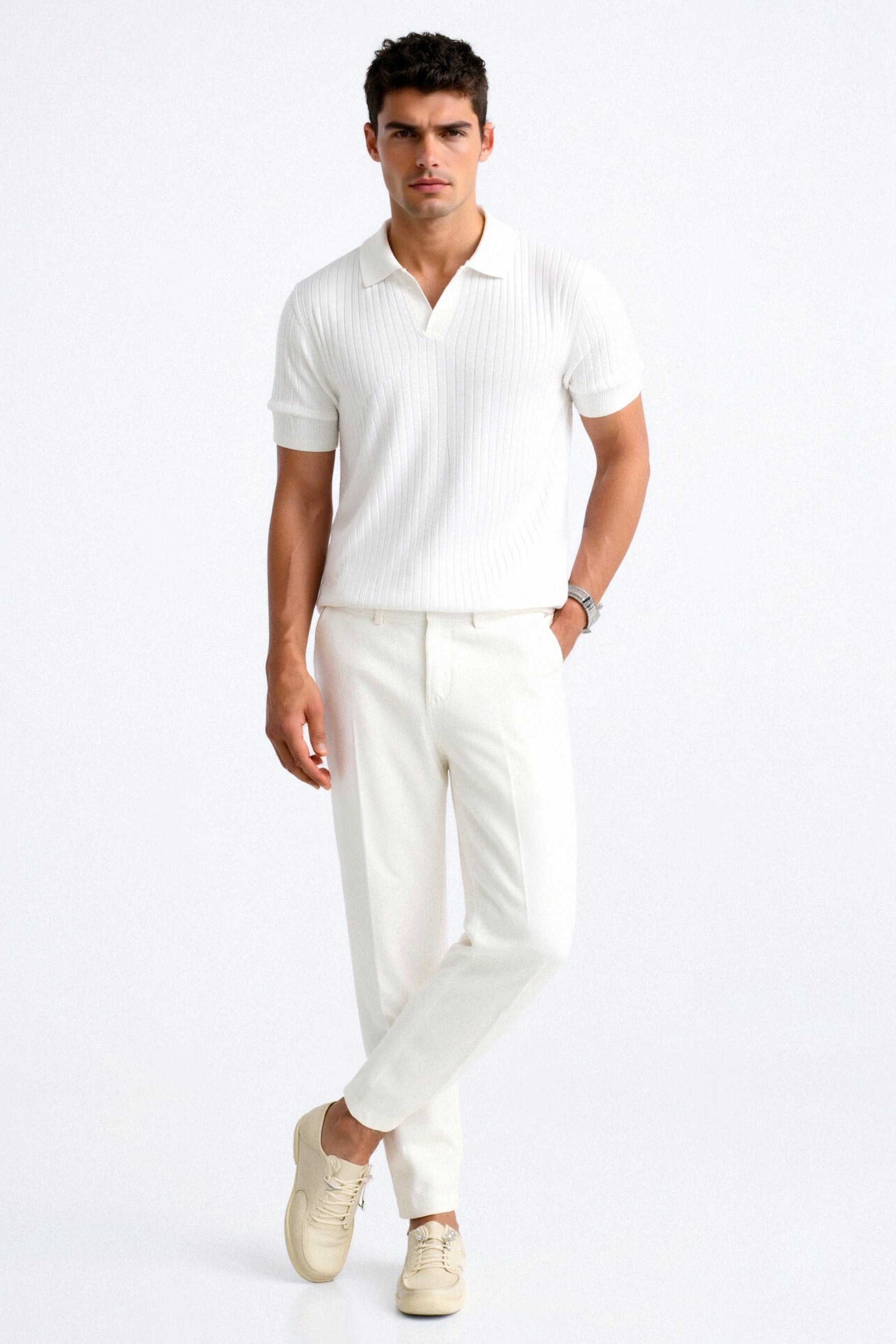 Oli Men's Polo Shirt | Cotton-Silk Blend, Breathable Comfort 2