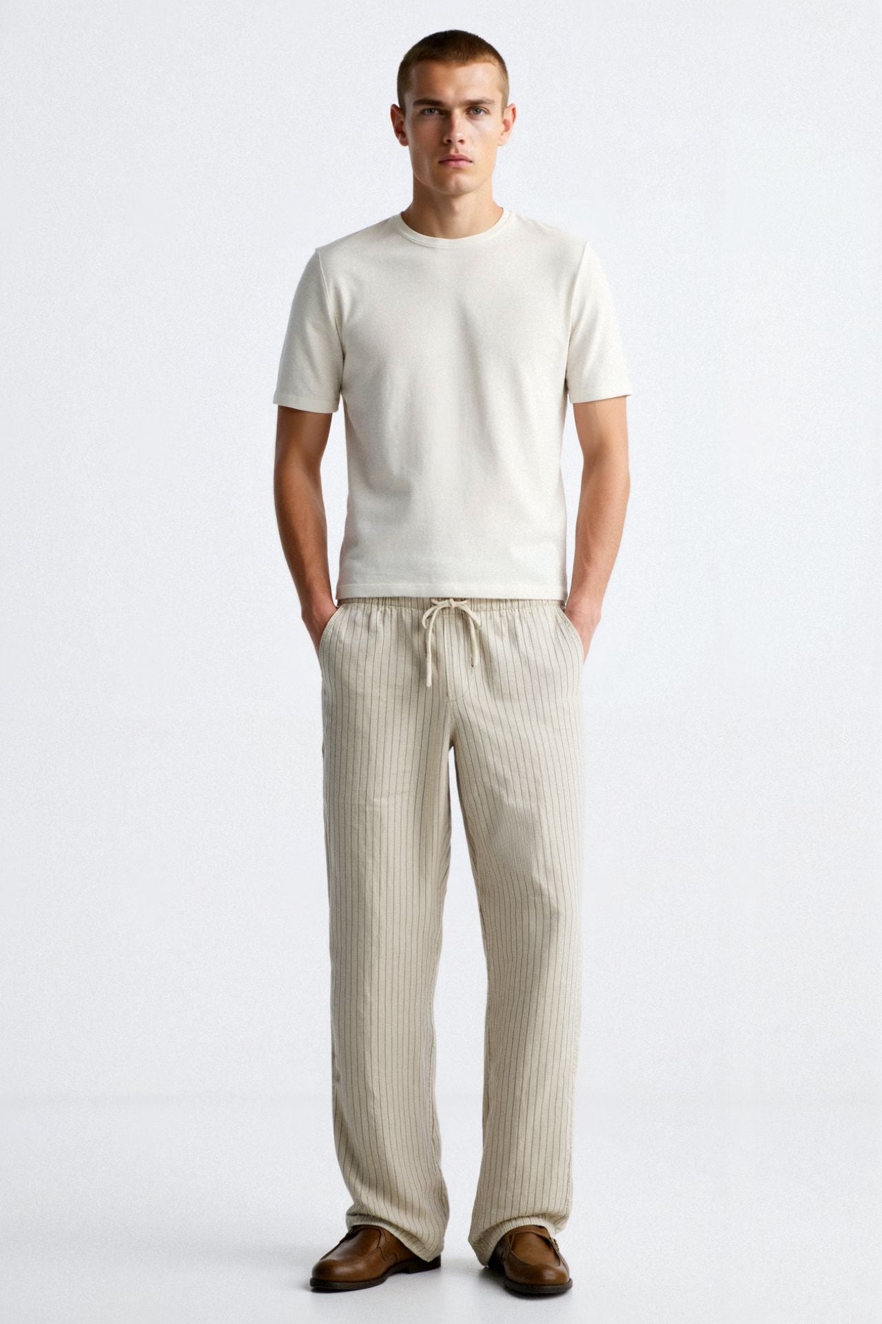 Olin Men's Linen Pants | Breathable Viscose Blend, Casual Elegance 2