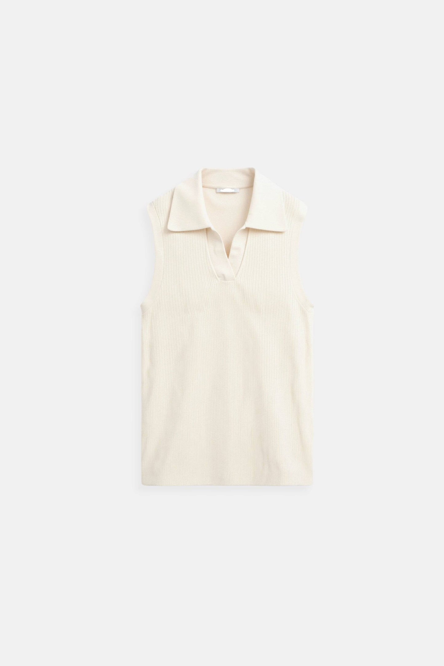 Belmoir Women's Top | Viscose Blend, Elegant Collared Vest