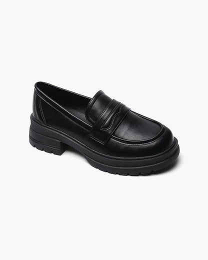 Olivia Women's Black Loafers | Premium Leather, Timeless Elegance 3