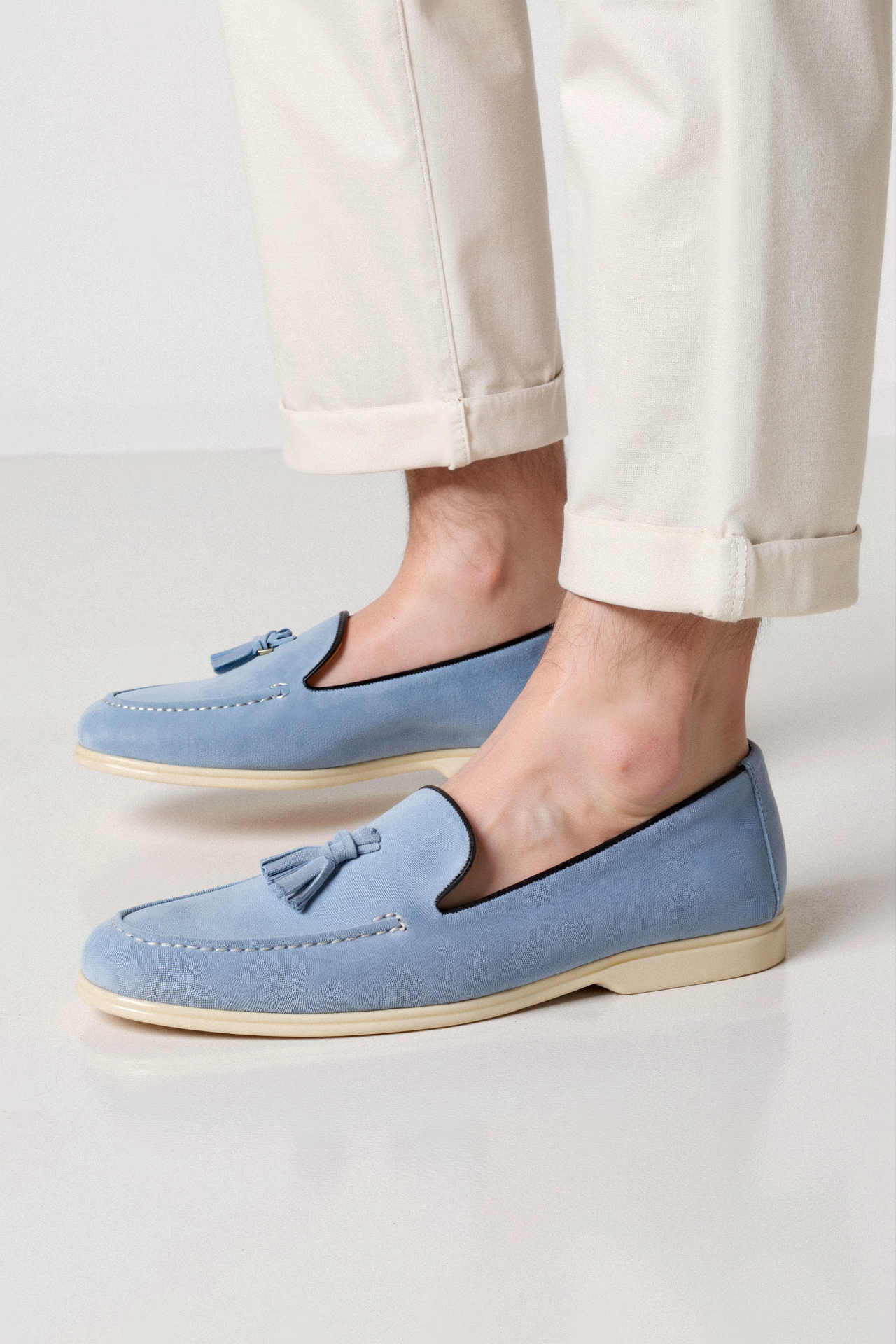 Olivier Men's Black Loafers | Breathable Velvet Upper, Casual Elegance 7