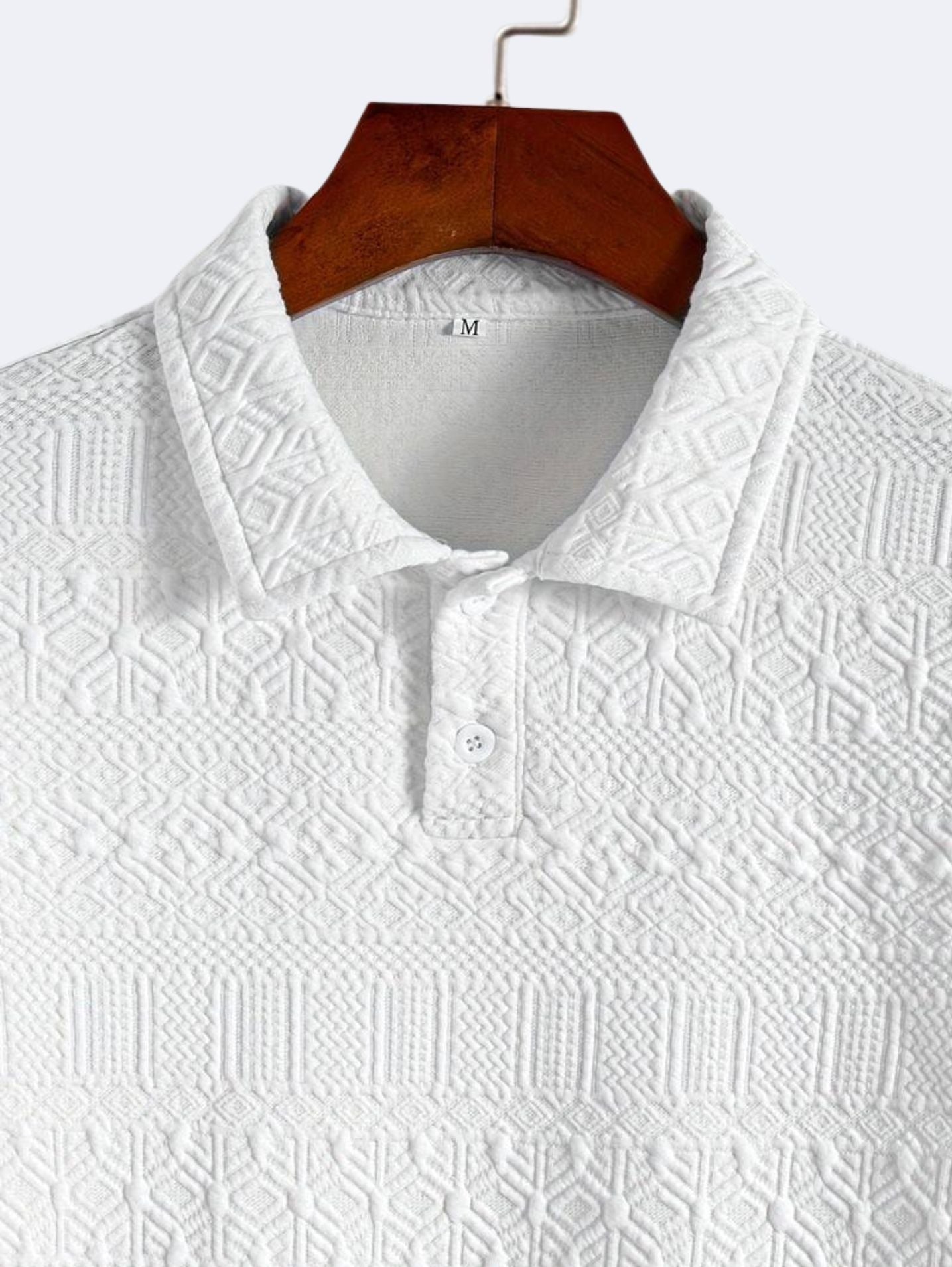 Oscar Men's Polo Shirt | 100% Cotton, Geometric Print 2