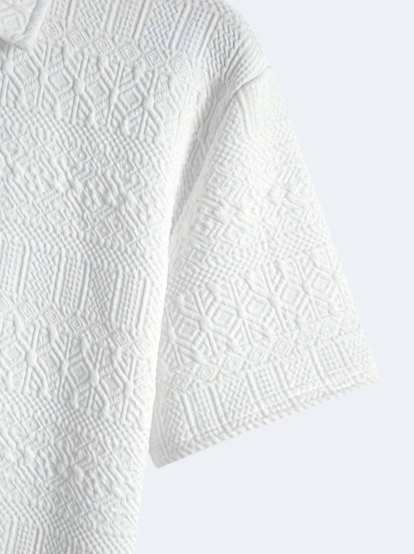 Oscar Men's Polo Shirt | 100% Cotton, Geometric Print 4