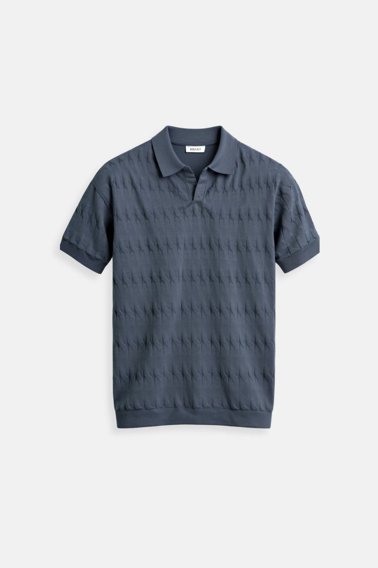 Oscar Men's Polo Shirt | 100% Viscose, Cable Knit Design 10