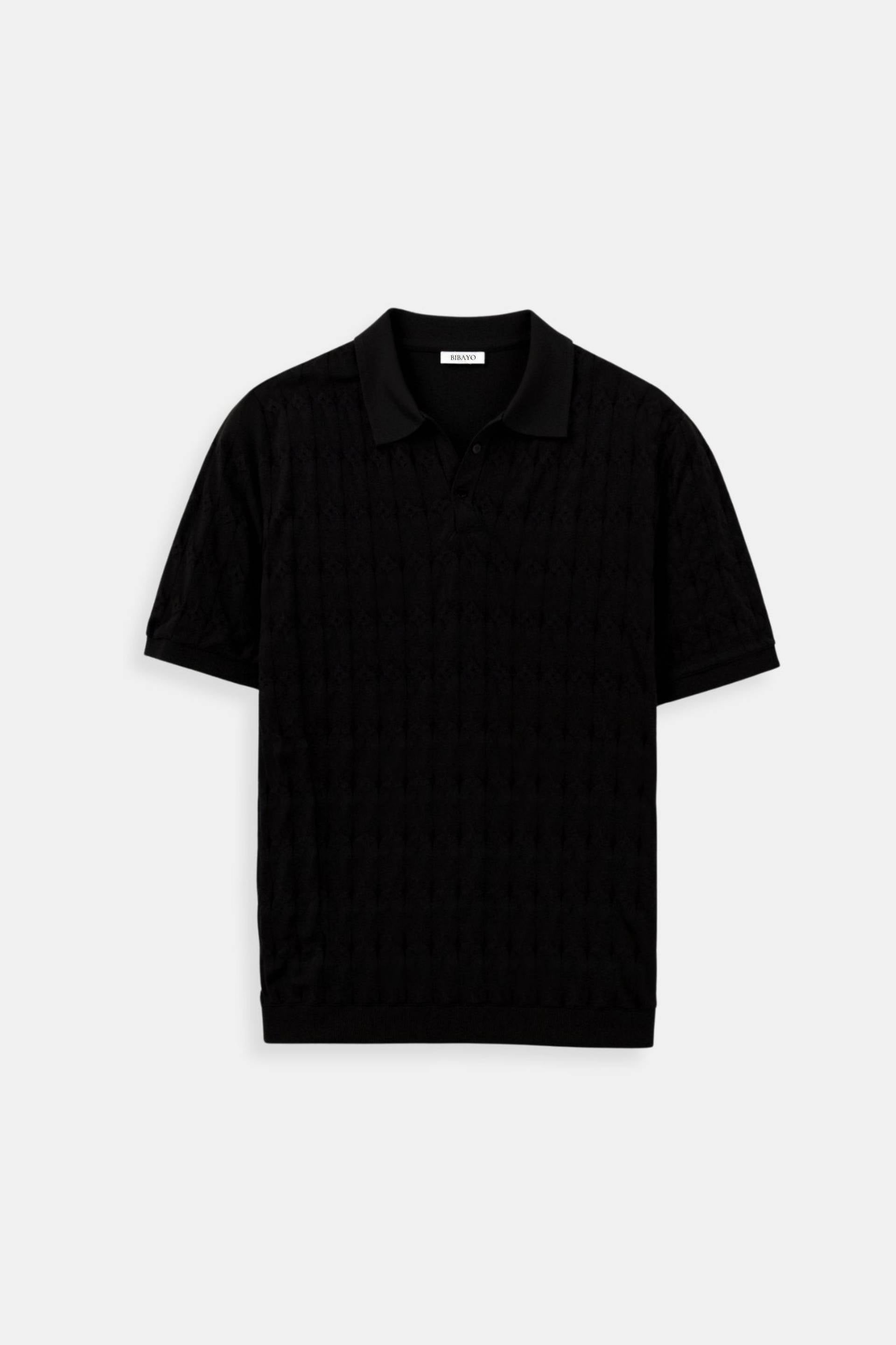 Oscar Men's Polo Shirt | 100% Viscose, Cable Knit Design 11