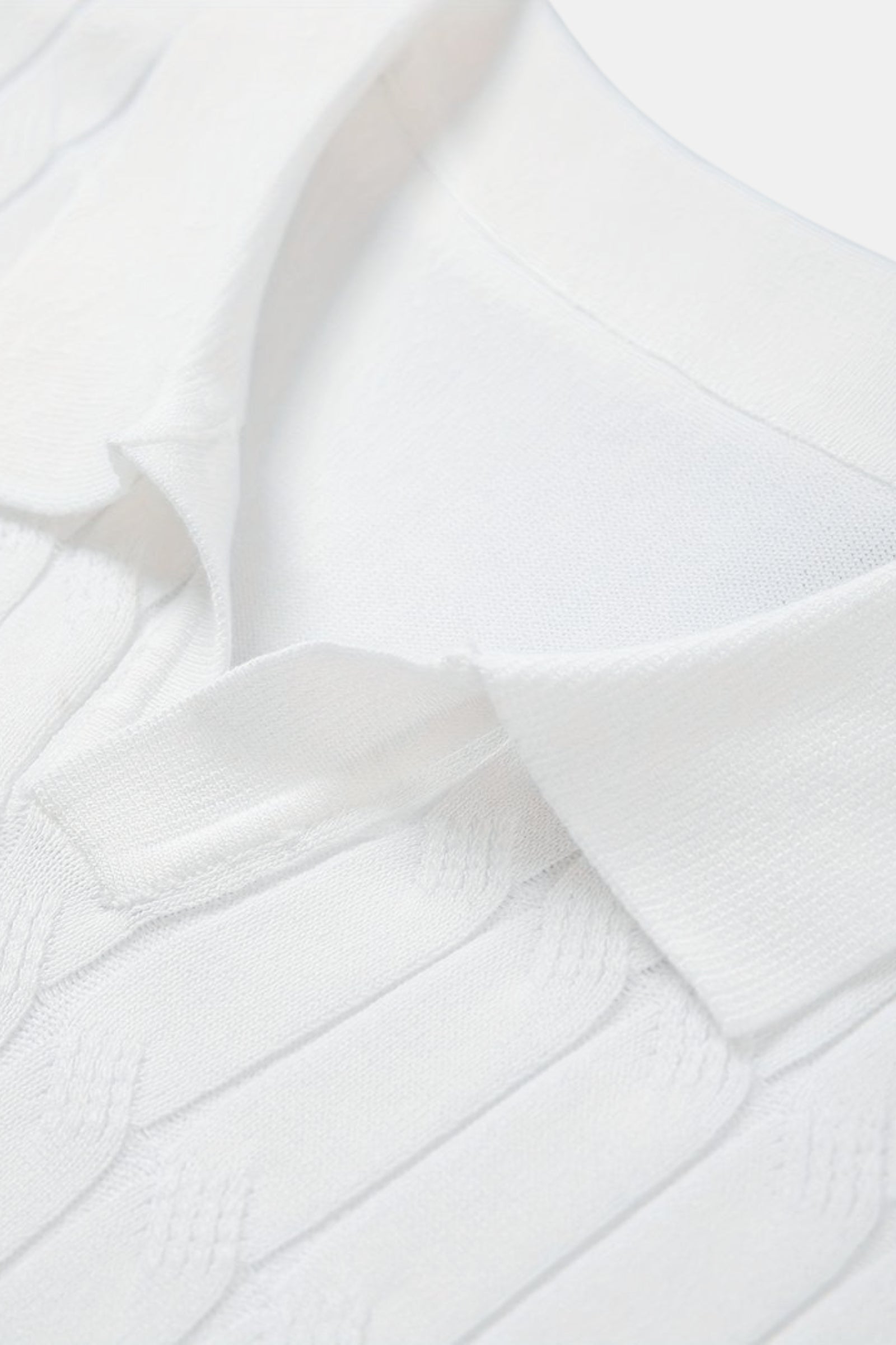 Oscar Men's Polo Shirt | 100% Viscose, Cable Knit Design 7