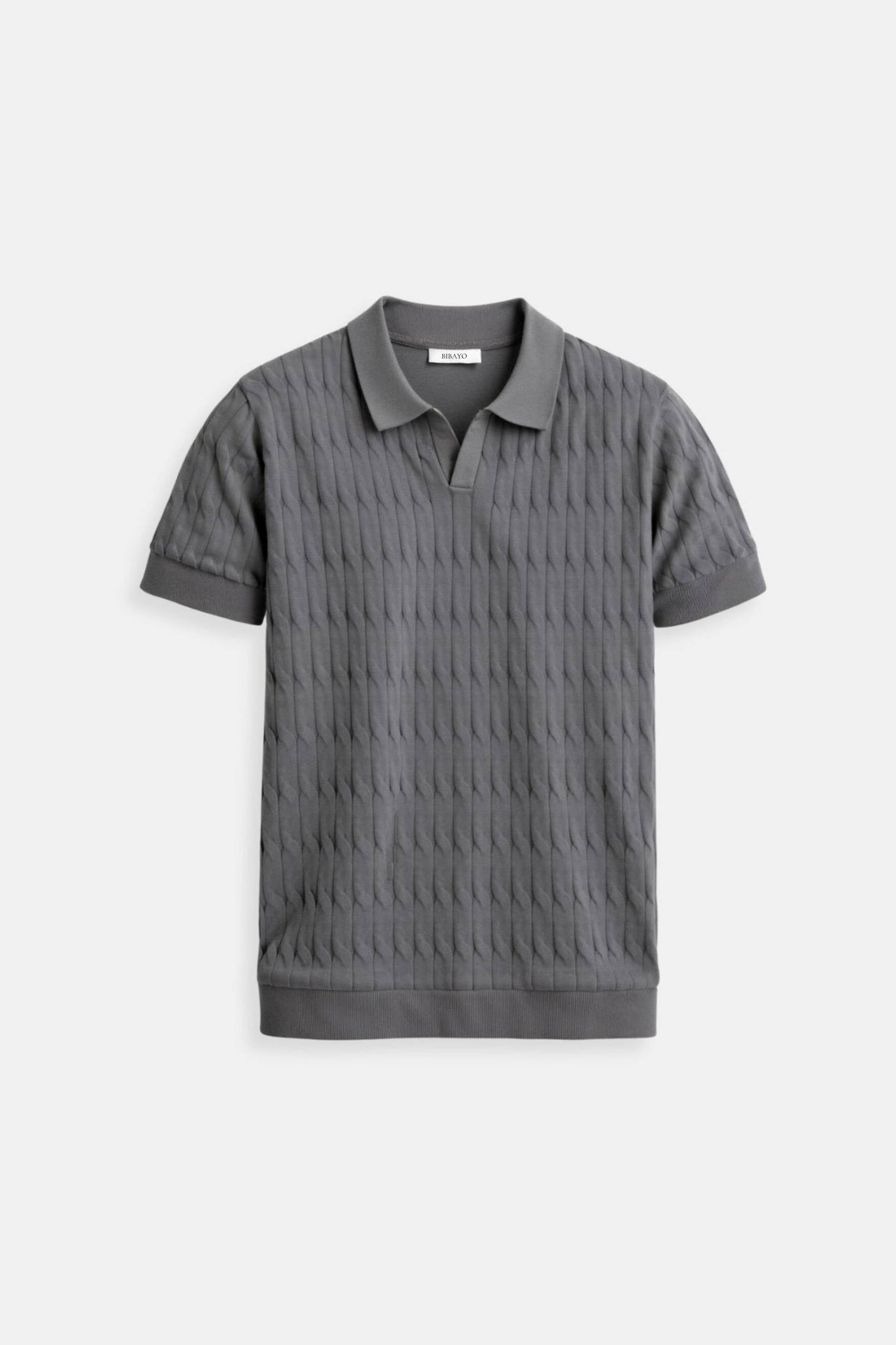 Oscar Men's Polo Shirt | 100% Viscose, Cable Knit Design 9