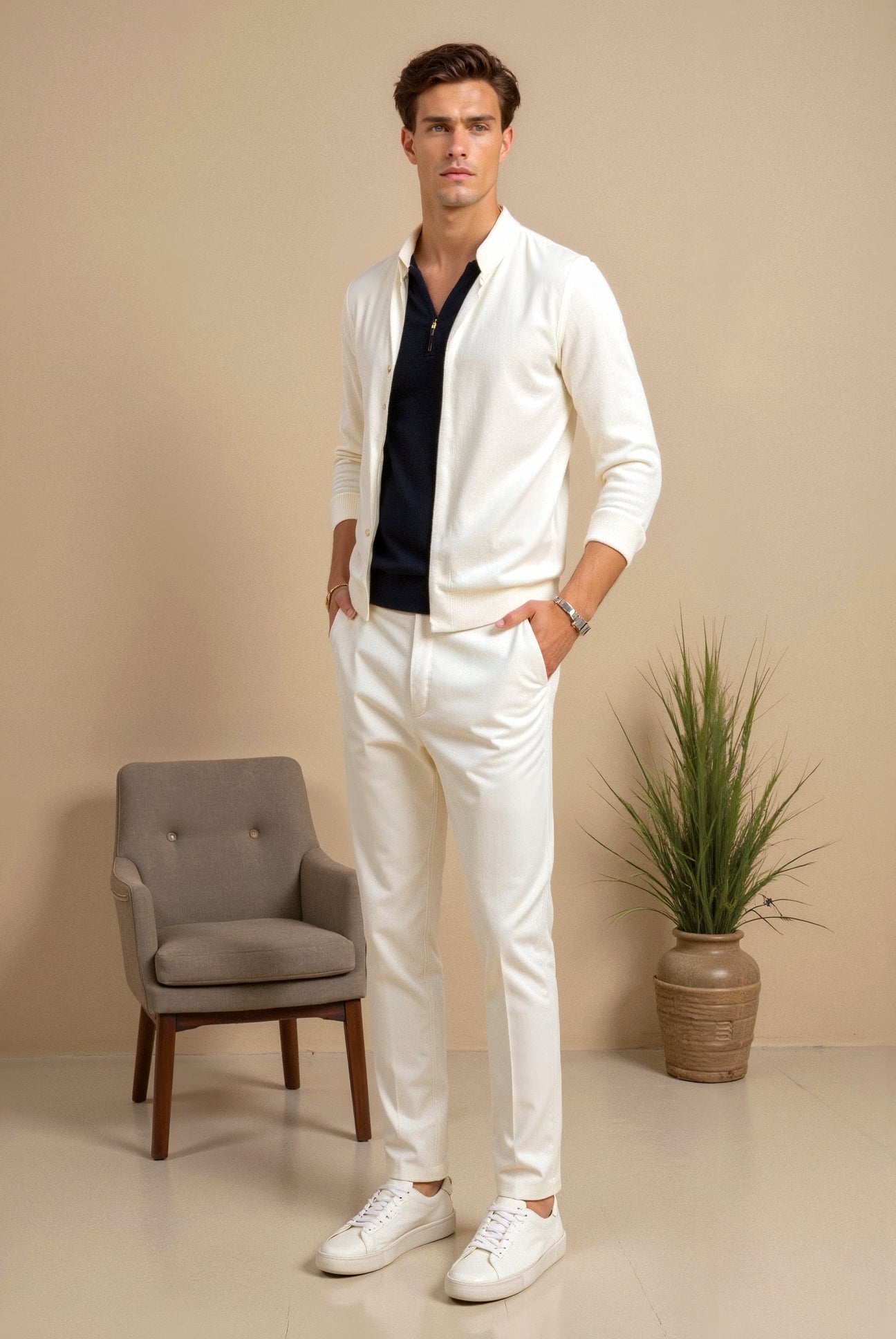 Owen Classic Sneakers | Elegant Solid Color Design 4