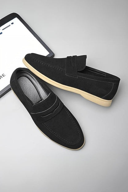 Owen Men's Brown Loafers | Premium PU Leather, Slip-On Comfort 5