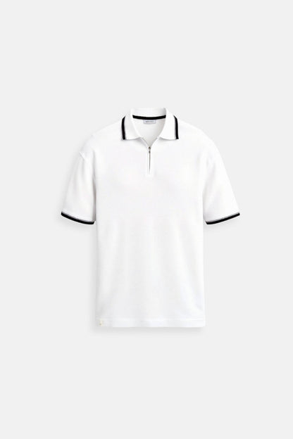 Owen Men's Golf Polo T-Shirt | 100% Viscose, Quarter Zip Design 0