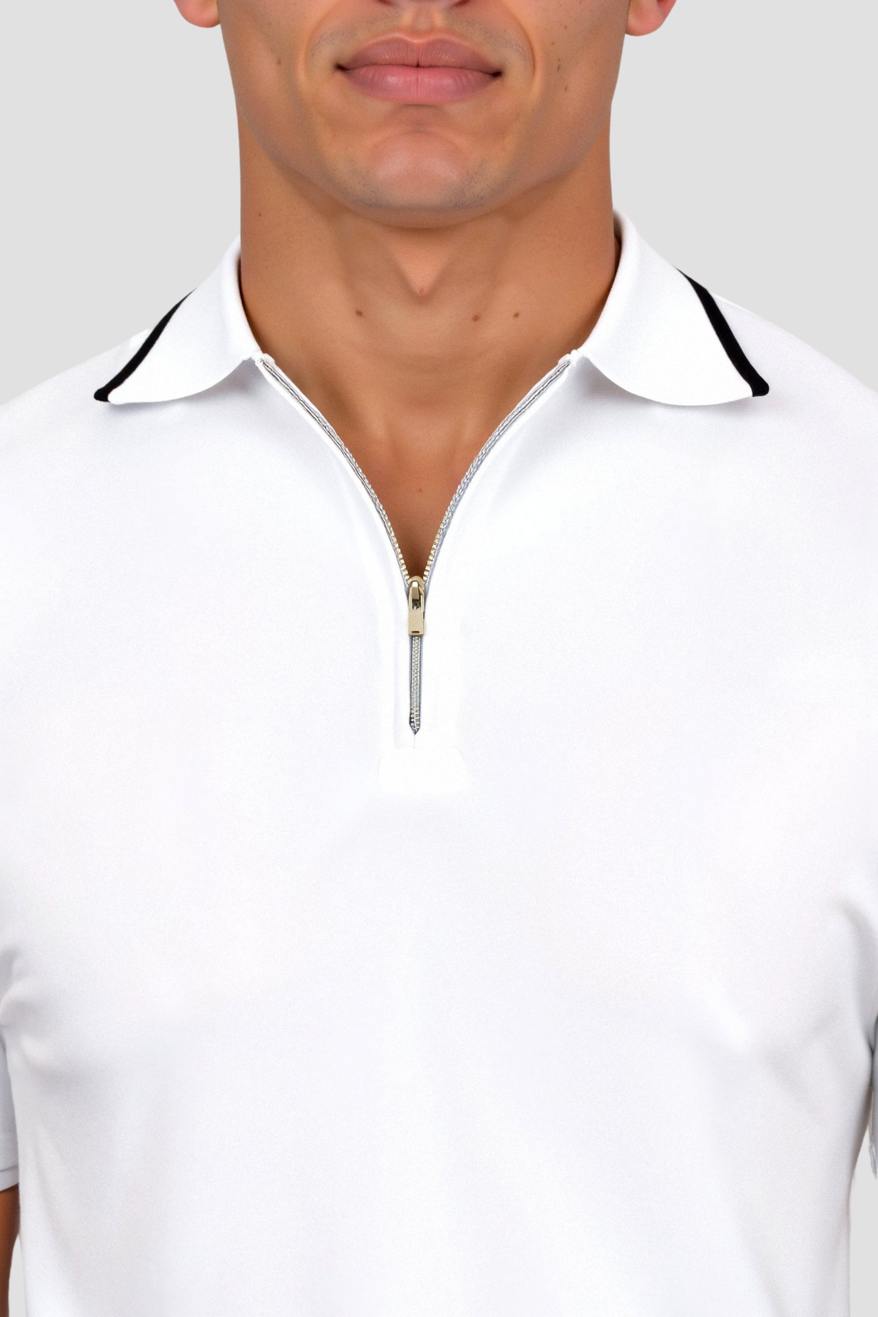 Owen Men's Golf Polo T-Shirt | 100% Viscose, Quarter Zip Design 3