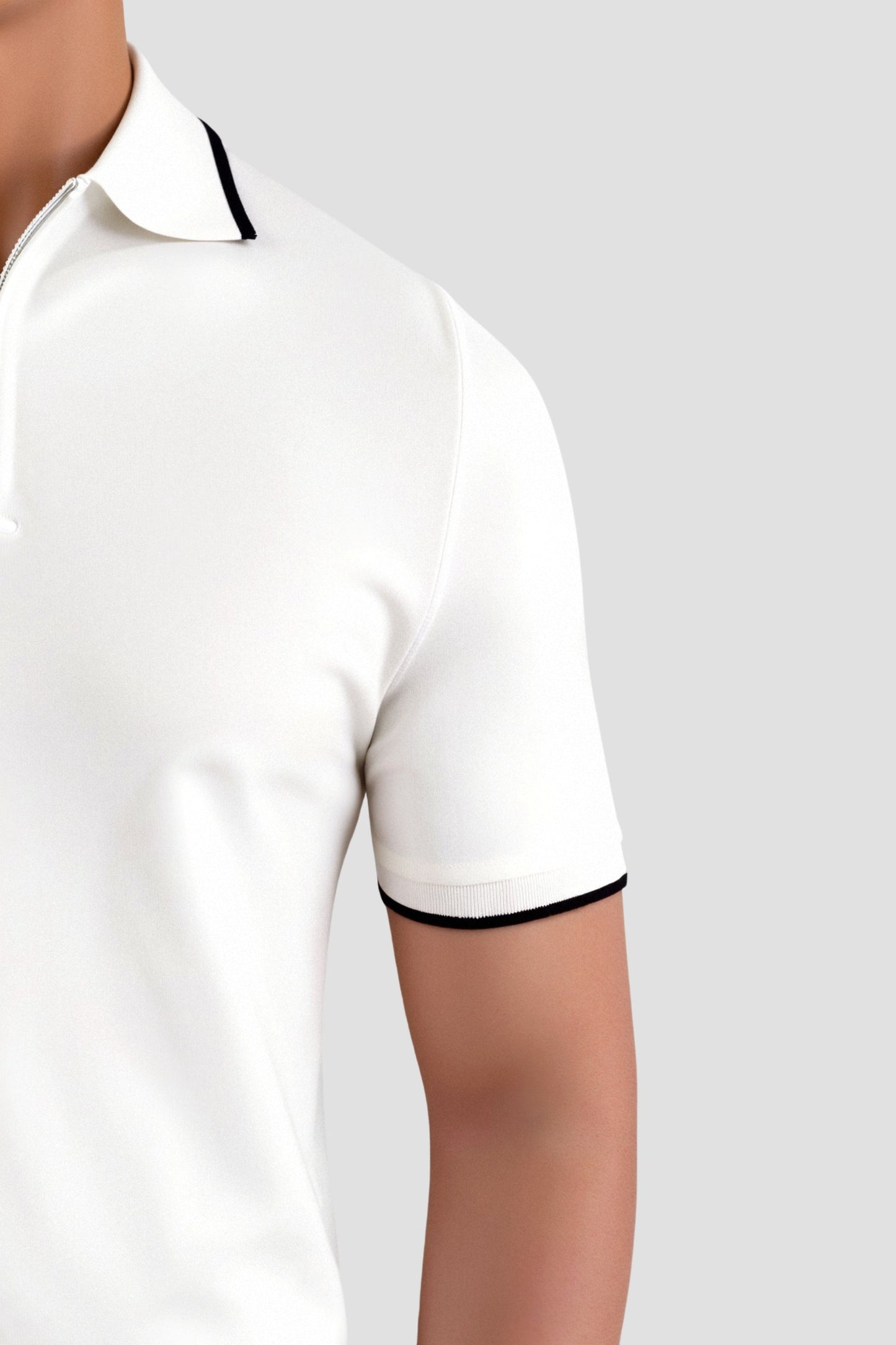 Owen Men's Golf Polo T-Shirt | 100% Viscose, Quarter Zip Design 4