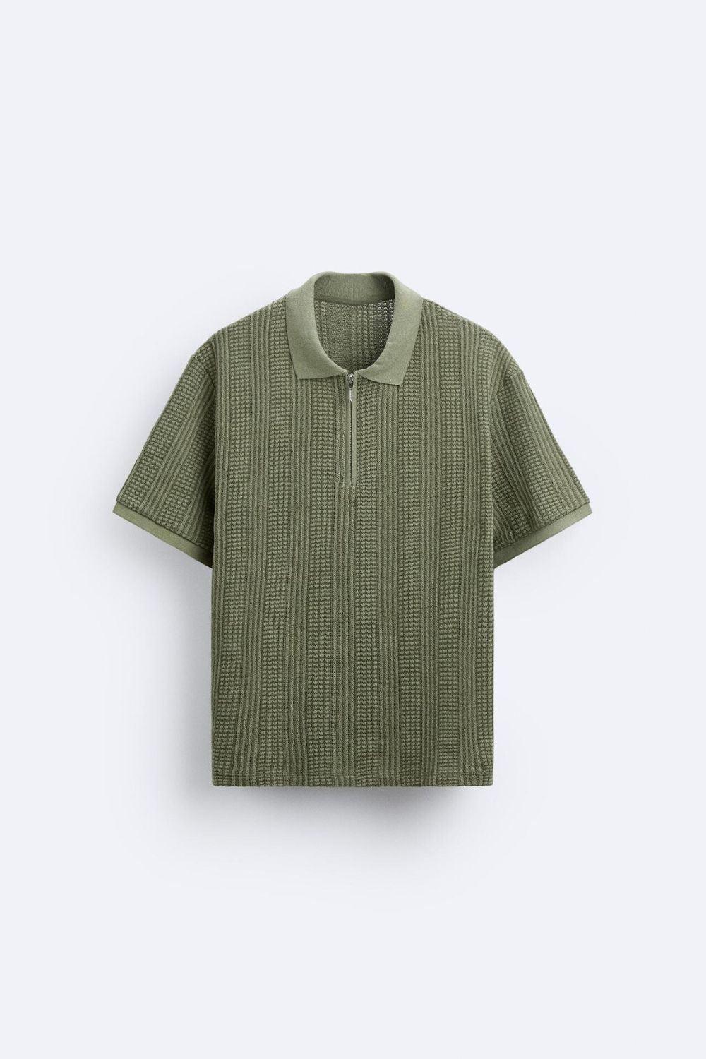 Owen Men's Half-Zip Polo T-Shirt | Sustainable Cotton Blend 0