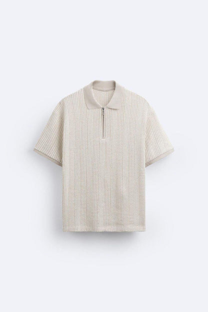 Owen Men's Half-Zip Polo T-Shirt | Sustainable Cotton Blend 5
