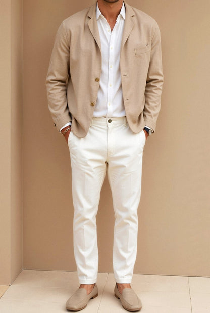 Owen Men's Jacket | 70% Cotton Blend, Casual Suit 6
