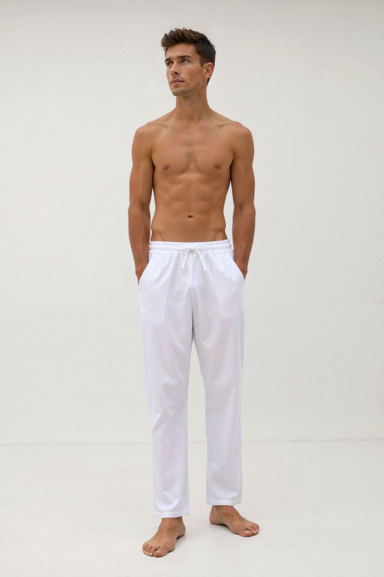 Owen Men's Linen Pants | Cotton-Linen Blend, Casual Elegance 3