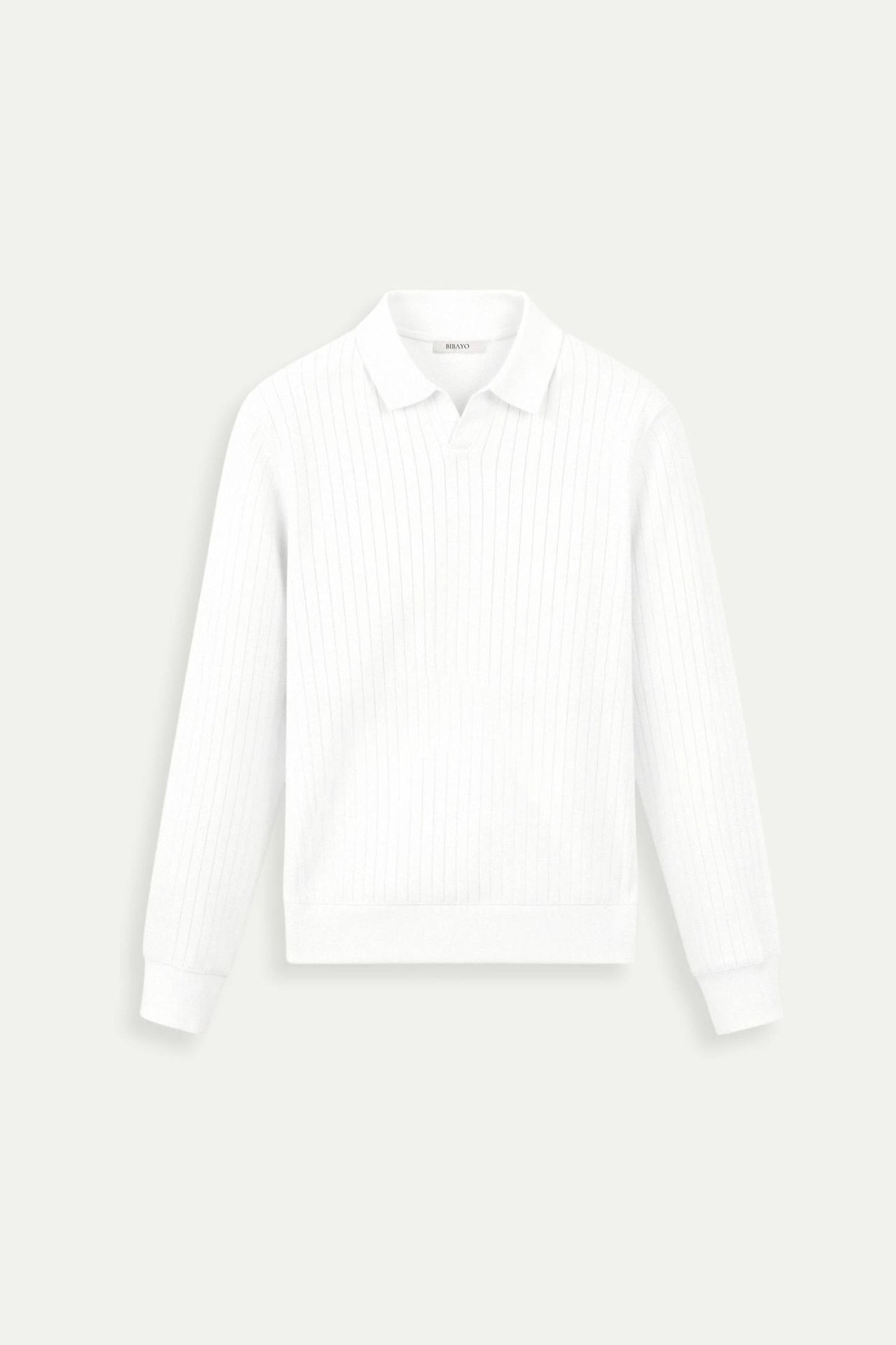 Owen Men's Long Sleeve Polo Shirt | 100% Cotton, Classic Striped Design 0