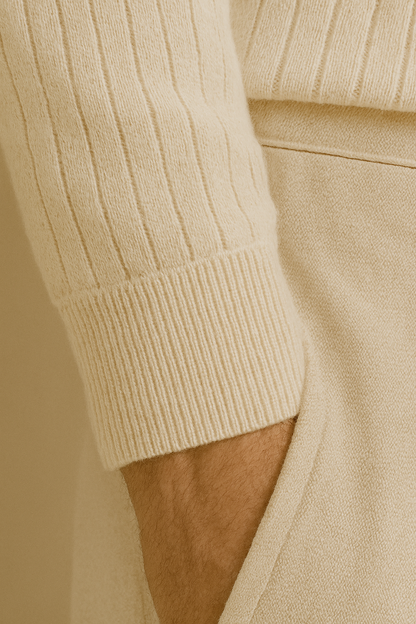 Owen Men's Long Sleeve Polo Shirt | 100% Cotton, Classic Striped Design 4