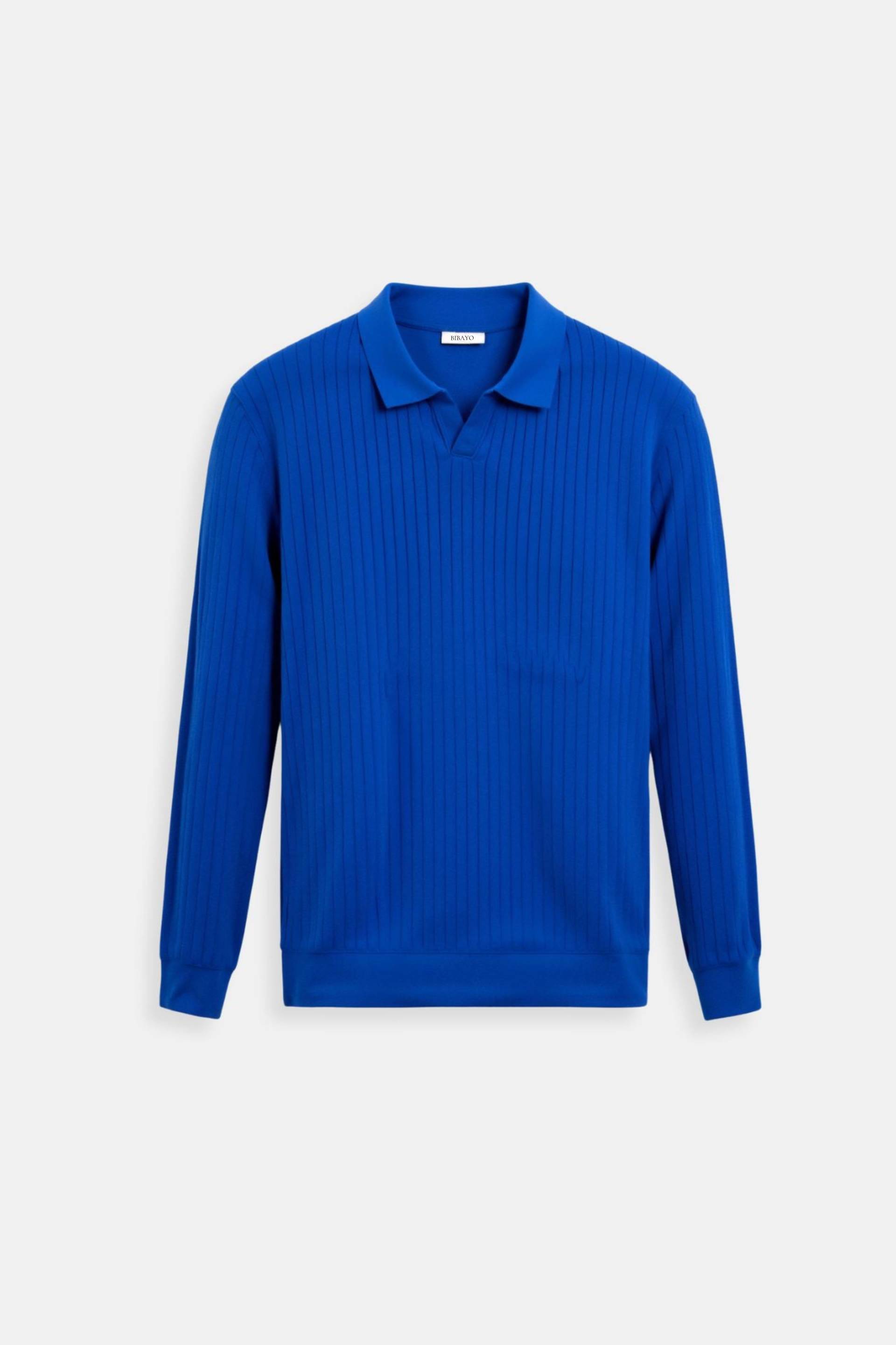 Owen Men's Long Sleeve Polo Shirt | 100% Cotton, Classic Striped Design 8