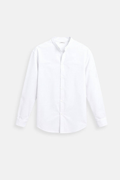 Owen Men's Long Sleeve Shirt | 70% Cotton 30% Linen, Casual Elegance 0