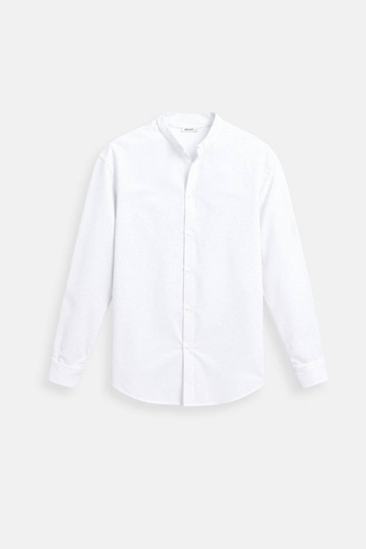 Owen Men's Long Sleeve Shirt | 70% Cotton 30% Linen, Casual Elegance 0