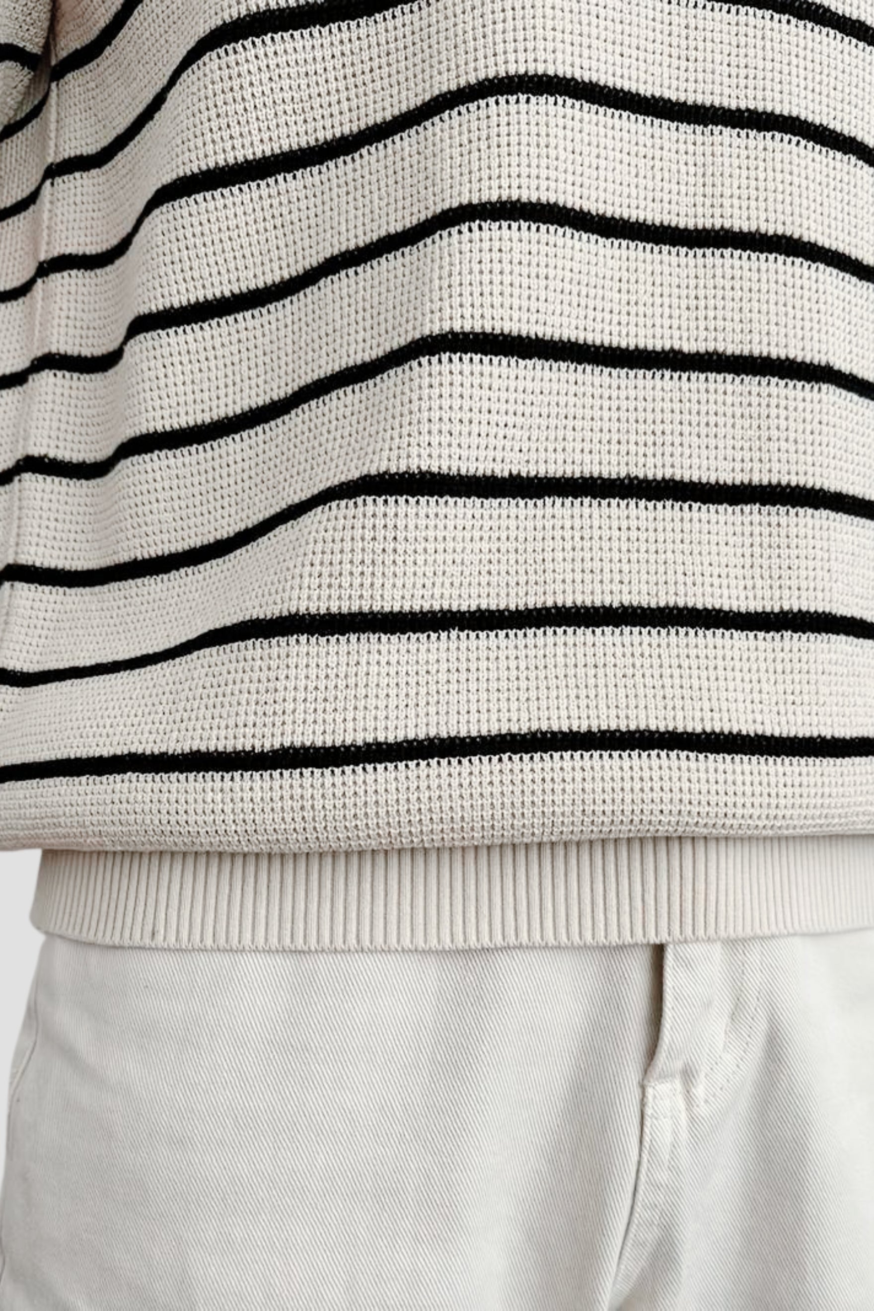 Owen Men's Polo Shirt | 100% Cotton, Striped V-Neck Casual Elegance 6