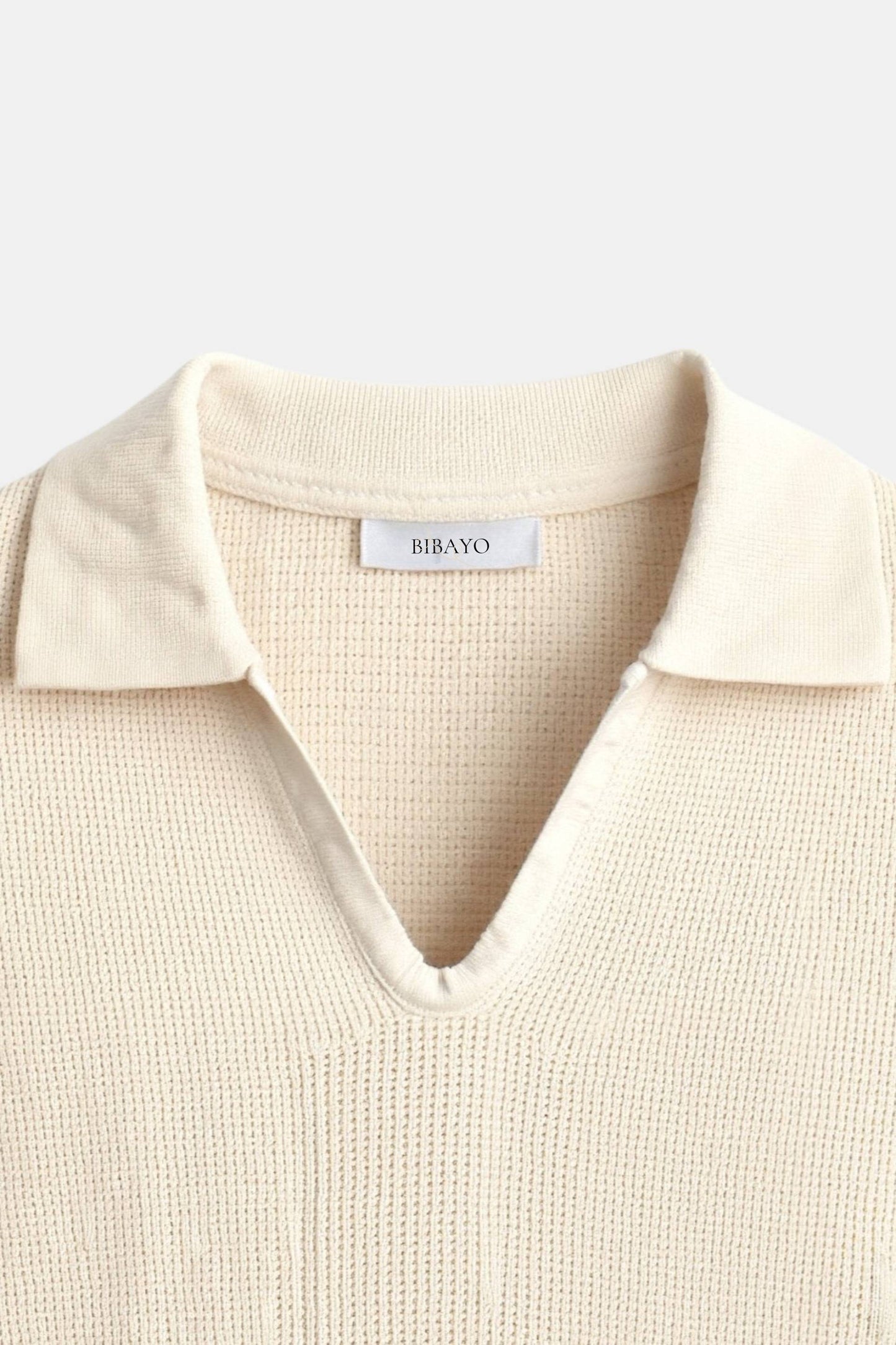 Owen Men's Polo Shirt | 100% Cotton, Striped V-Neck Casual Elegance 7
