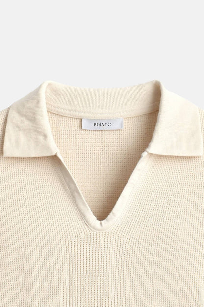 Owen Men's Polo Shirt | 100% Cotton, Striped V-Neck Casual Elegance 7