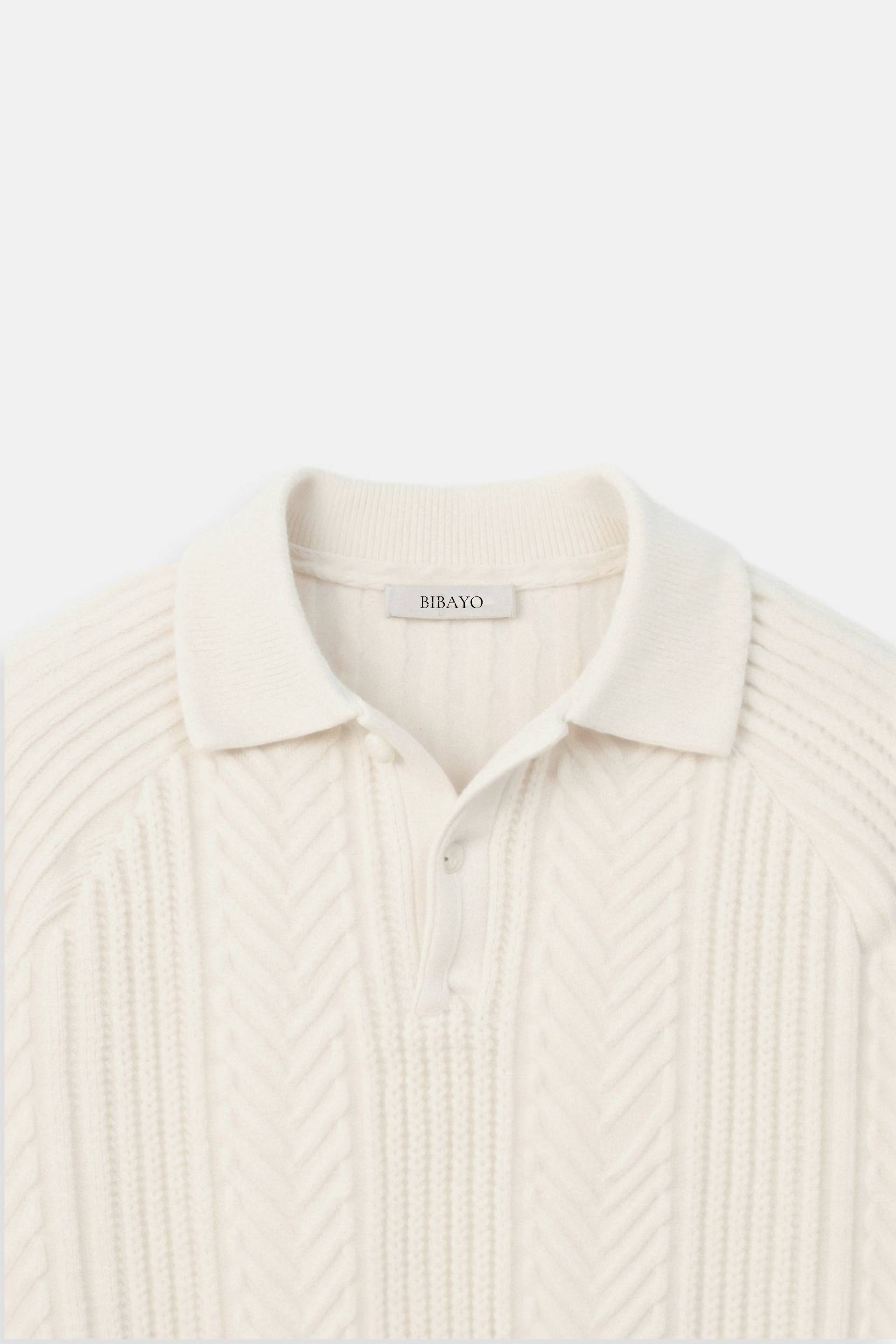 Owen Men's Polo Sweater | Vintage-Inspired Textured Knit, Half Zip Design 6