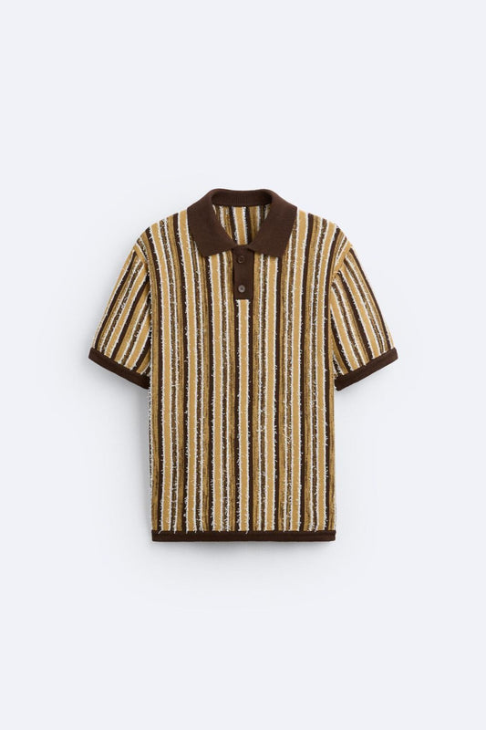 Owen Men's Polo T-Shirt | Textured Knit, Eco-Friendly 0