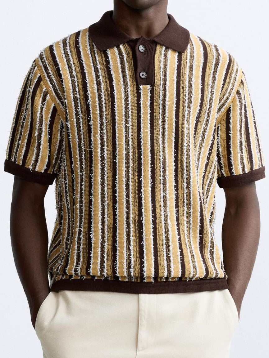 Owen Men's Polo T-Shirt | Textured Knit, Eco-Friendly 1