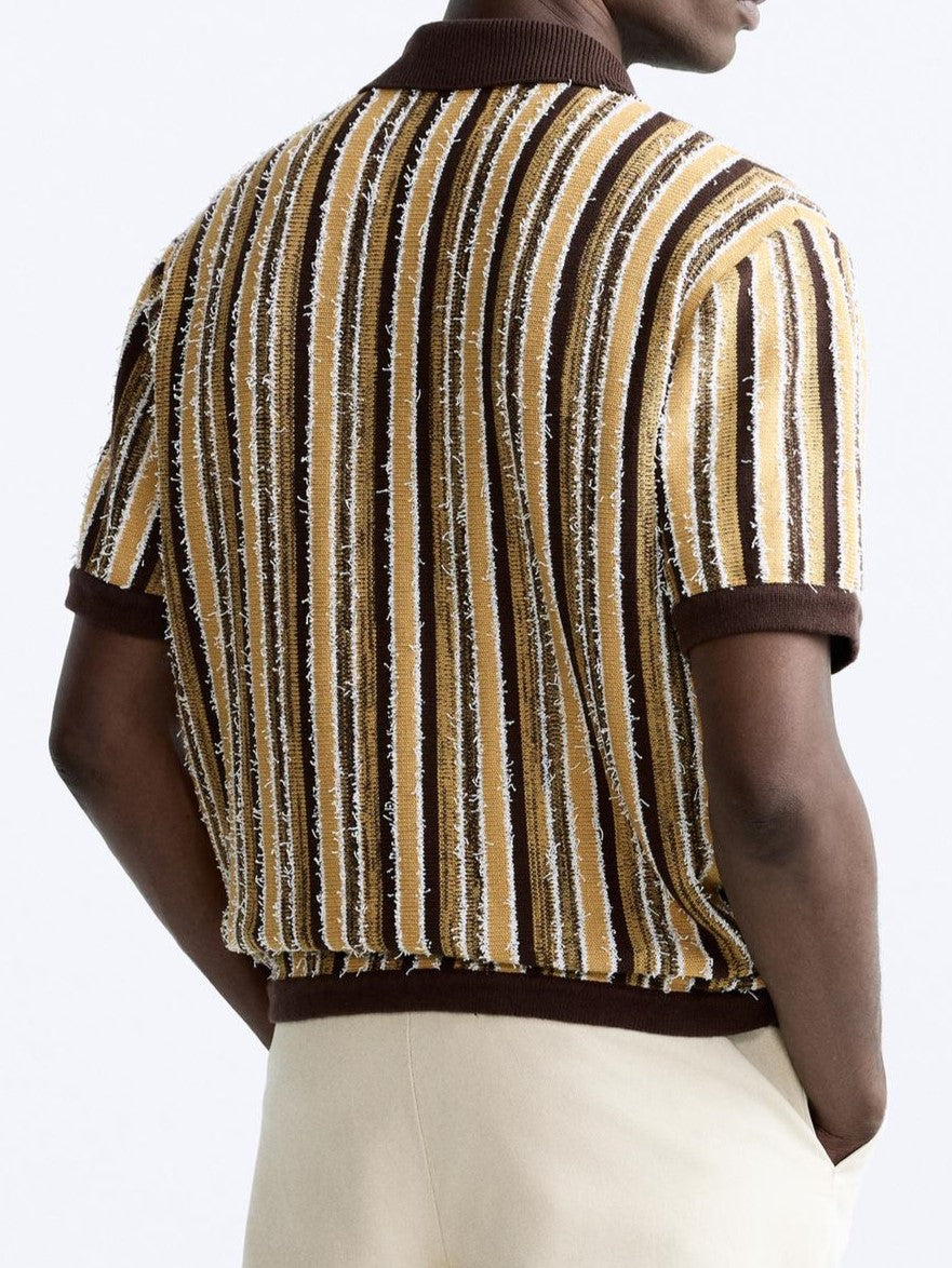 Owen Men's Polo T-Shirt | Textured Knit, Eco-Friendly 2