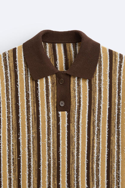 Owen Men's Polo T-Shirt | Textured Knit, Eco-Friendly 4