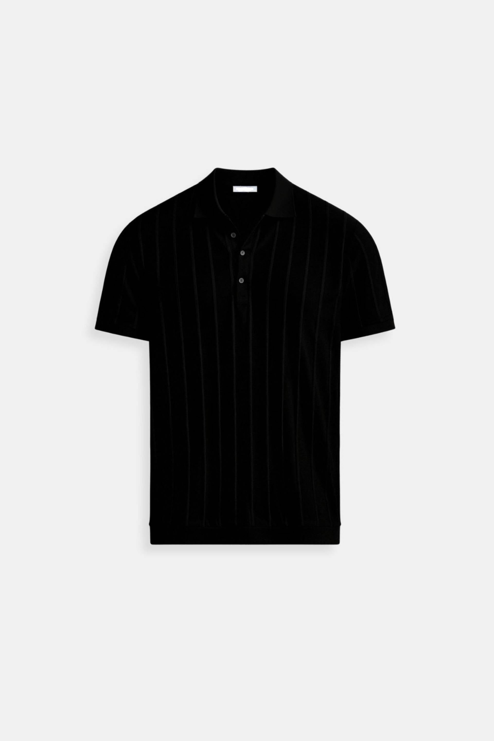 Owen Men's Polo T-Shirt | Viscose-Polyester Blend, Vertical Stripes 7