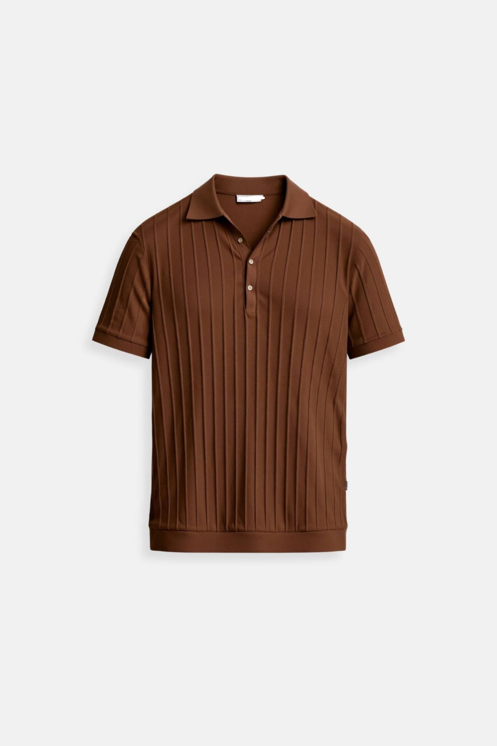 Owen Men's Polo T-Shirt | Viscose-Polyester Blend, Vertical Stripes 9