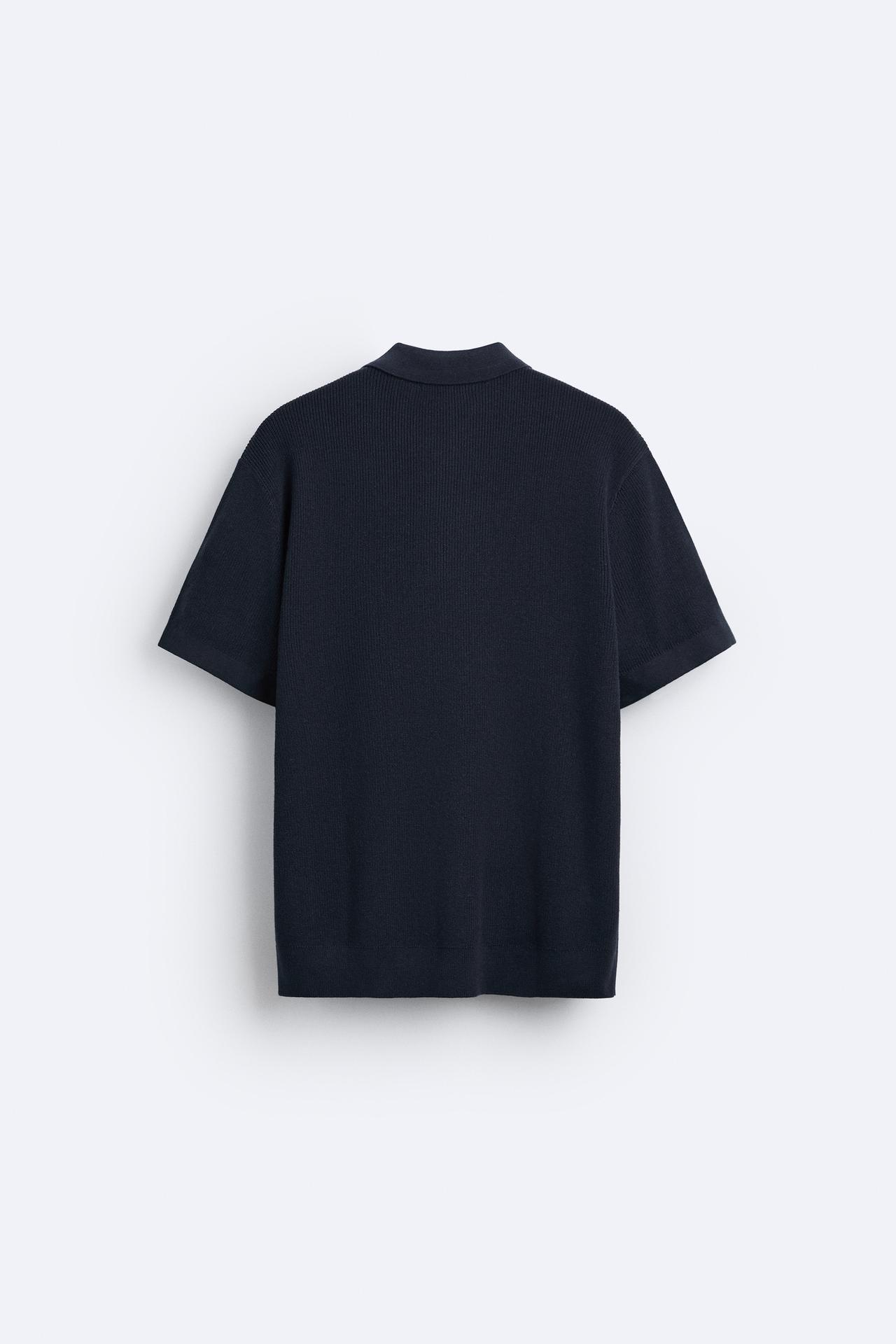 Owen Men's Polo Zip T-Shirt | Luxurious Knitted Cotton 2