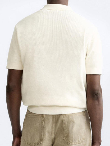 Owen Men's Polo Zip T-Shirt | Luxurious Knitted Cotton 5