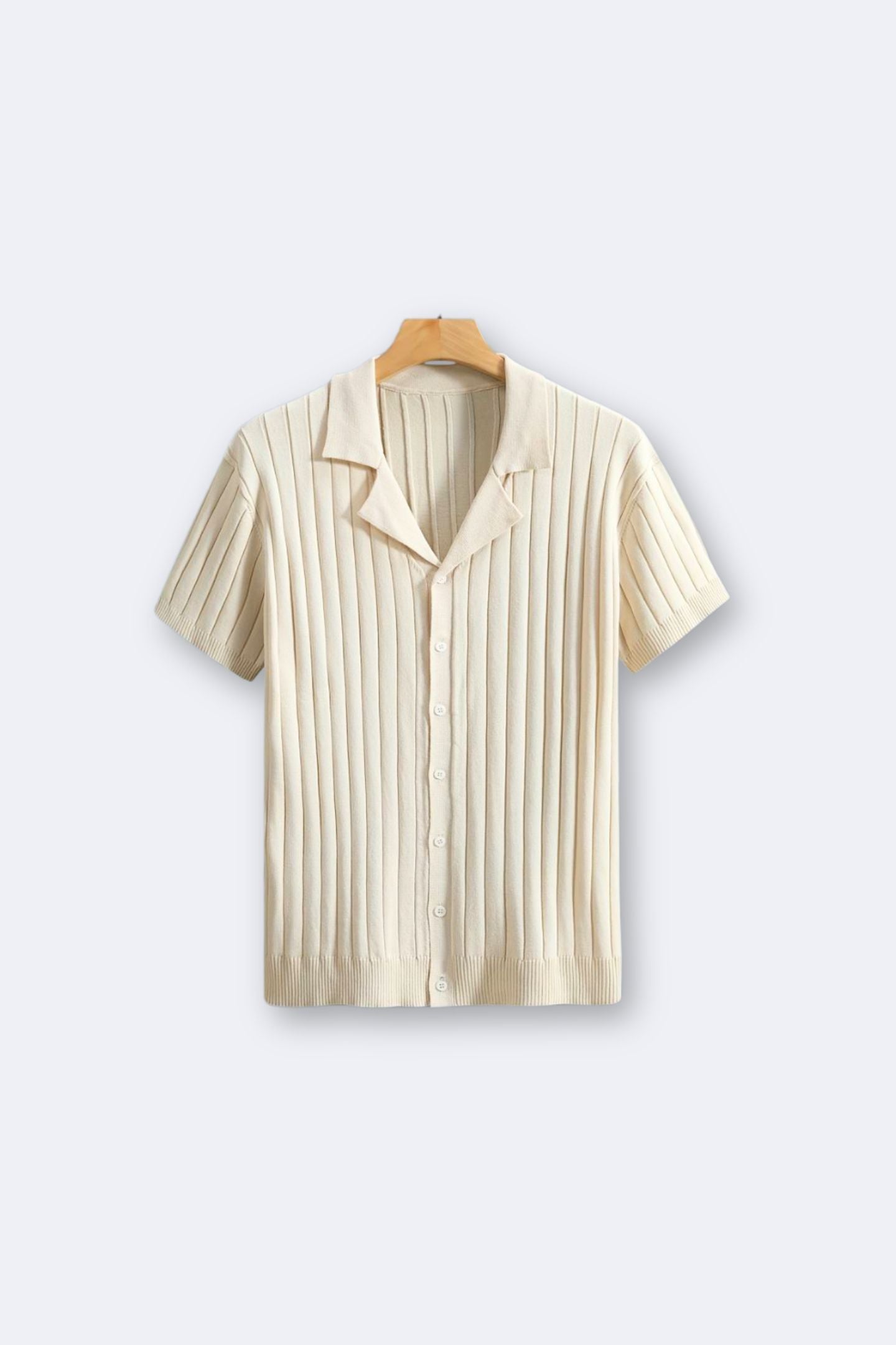 Owen Men's Shirt | 100% Viscose, Classic Ribbed Design 0