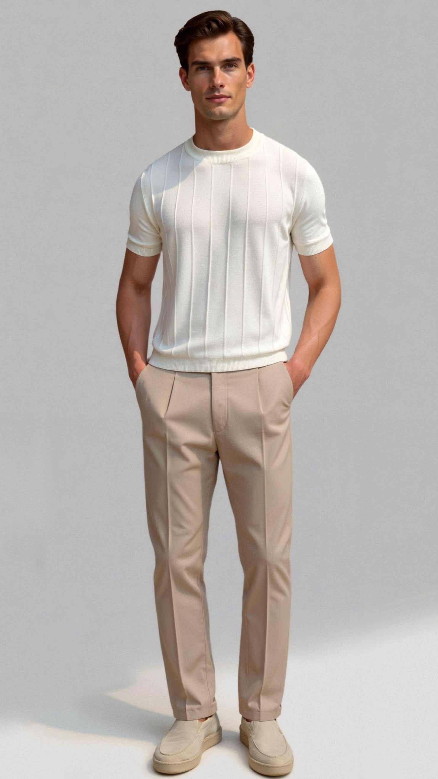 Owen Men's T Shirt | 70% Viscose Blend, Classic Striped Design 2