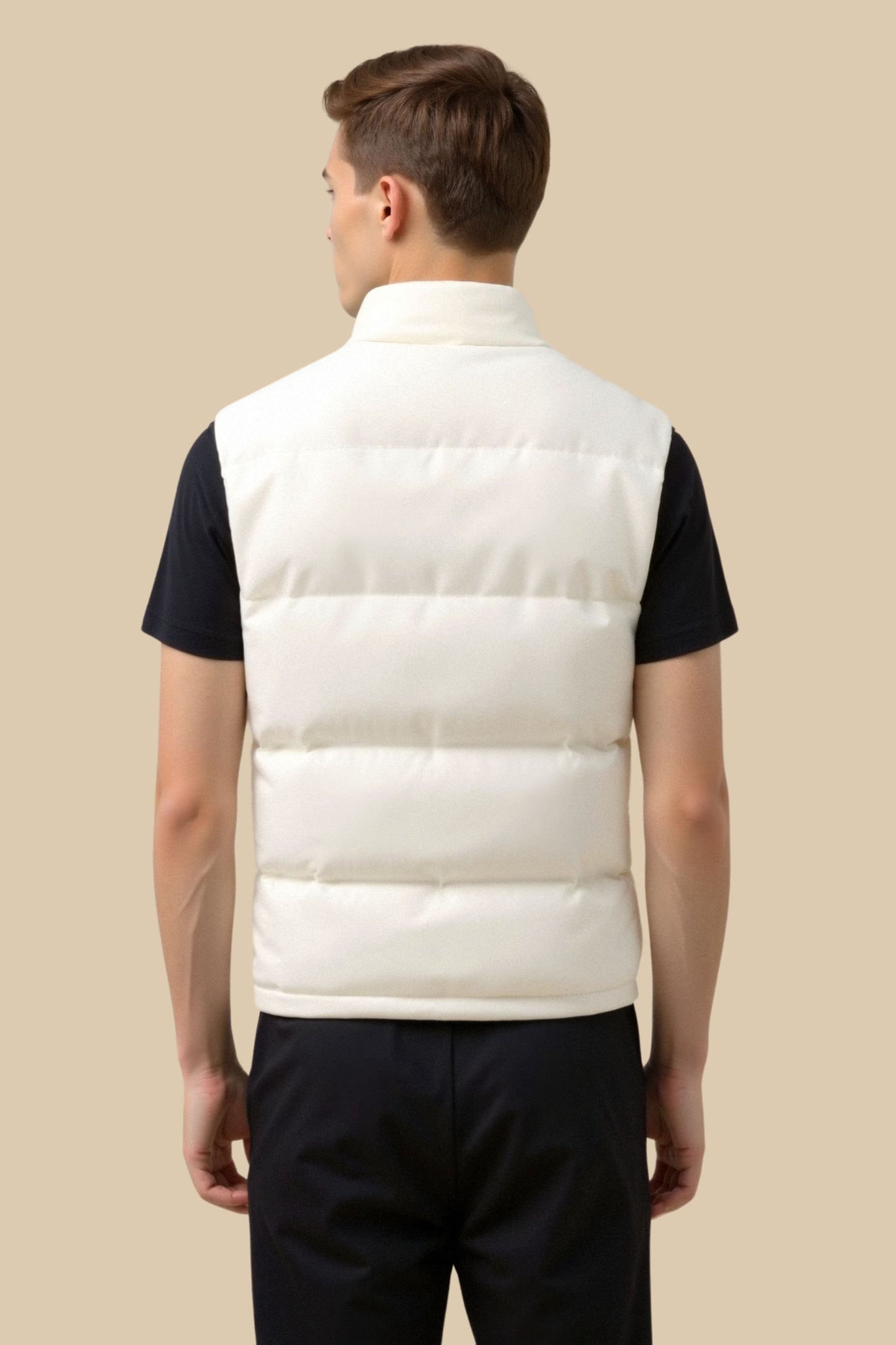 Quinn Women's Black Gilet Vest | 100% Polyester, High Neck 5