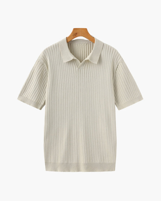 Riven Men's Polo Shirt | Premium Ribbed Fabric, Casual Elegance