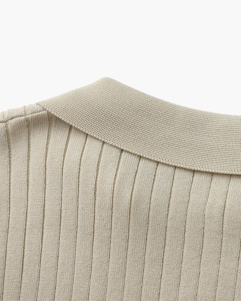 Riven Men's Polo Shirt | Premium Ribbed Fabric, Casual Elegance