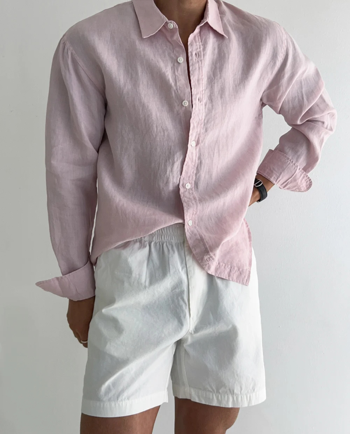 Sandy Men's Linen Shirt | Cotton-Linen Blend, Relaxed Fit